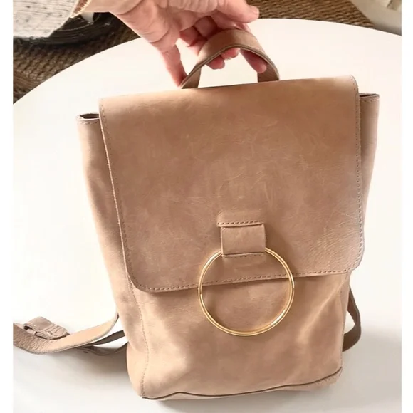 ABLE Nubuck Suede Leather Backback Bag Small Alem Backpack – ABLE main image 2